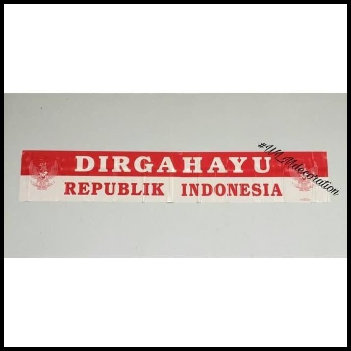 Jual Hot Deal Garland Banner Merah Putih Hiasan 17 Agustus Dirgahayu Hut Ri Shopee 8025