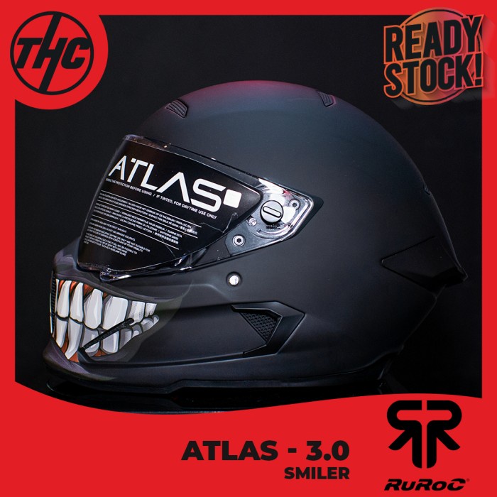 Jual [New Ori] Ruroc Atlas 3.0 Smiler Full Face Helmet Bisa Gojek | Shopee  Indonesia