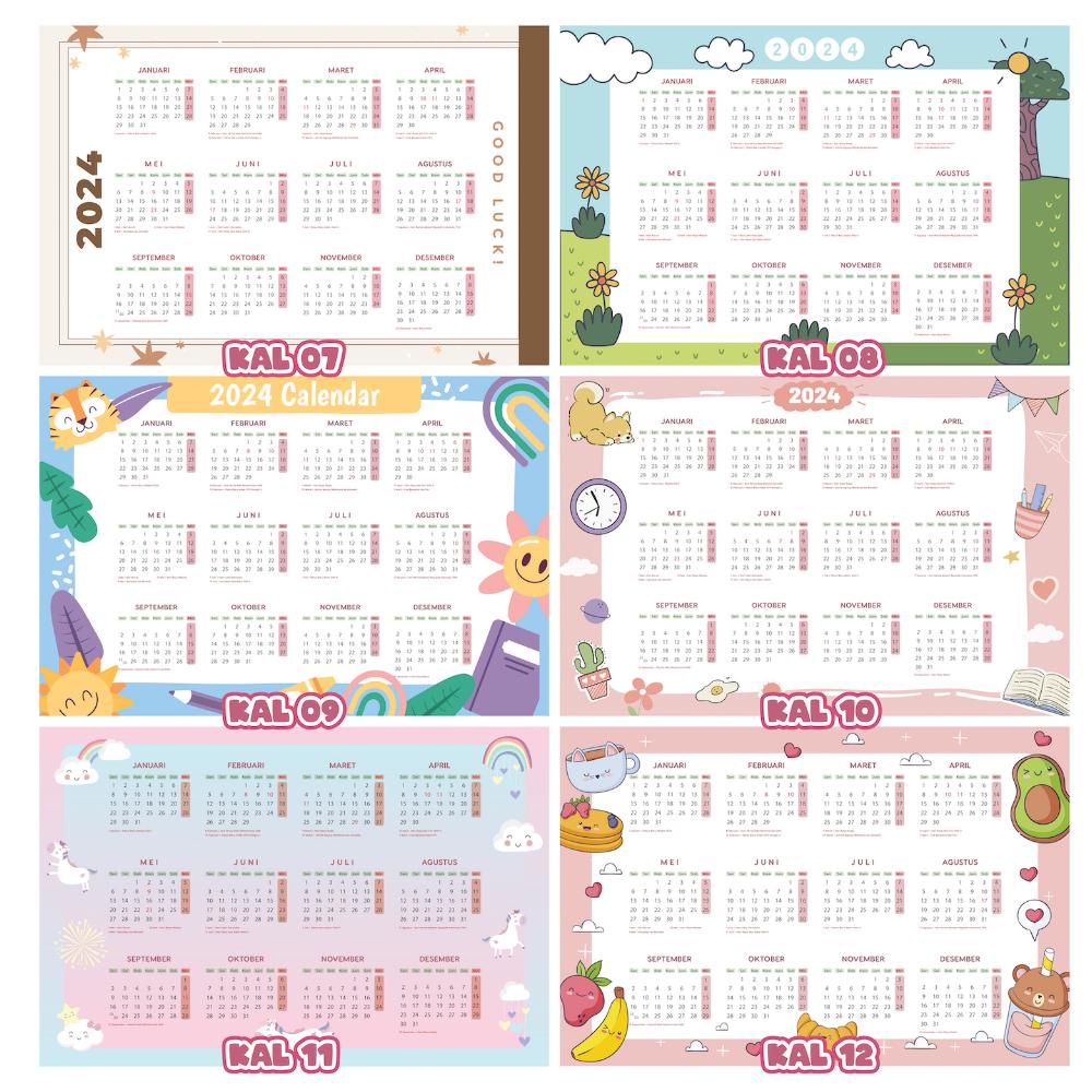 Jual Kalender Dinding 2024 Custom A3 | Kalender Custom | Cetak Kalender ...