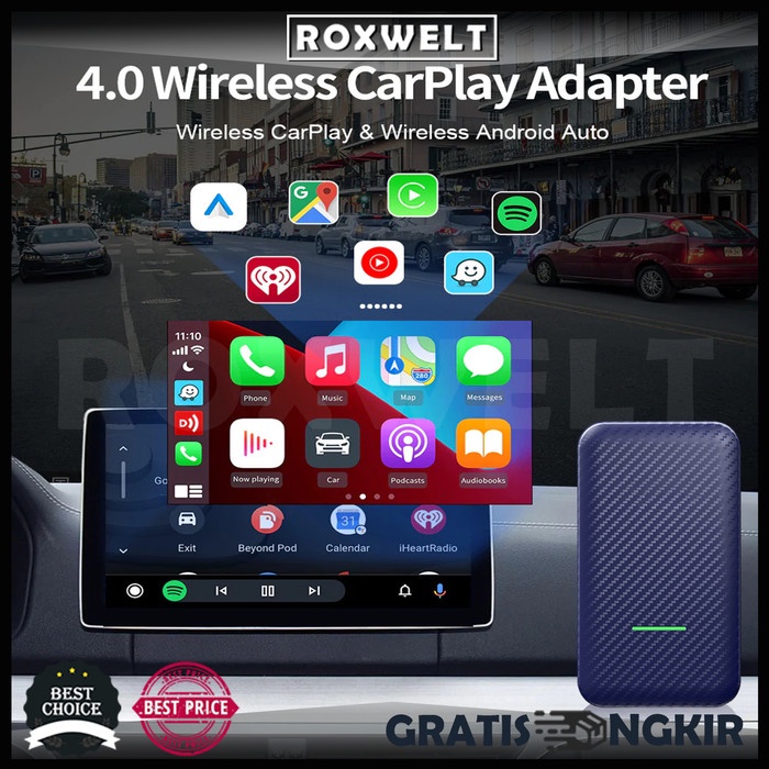 Jual Promo Wireless Carlinkit 4.0 Adapter Apple Carplay Android Auto ...