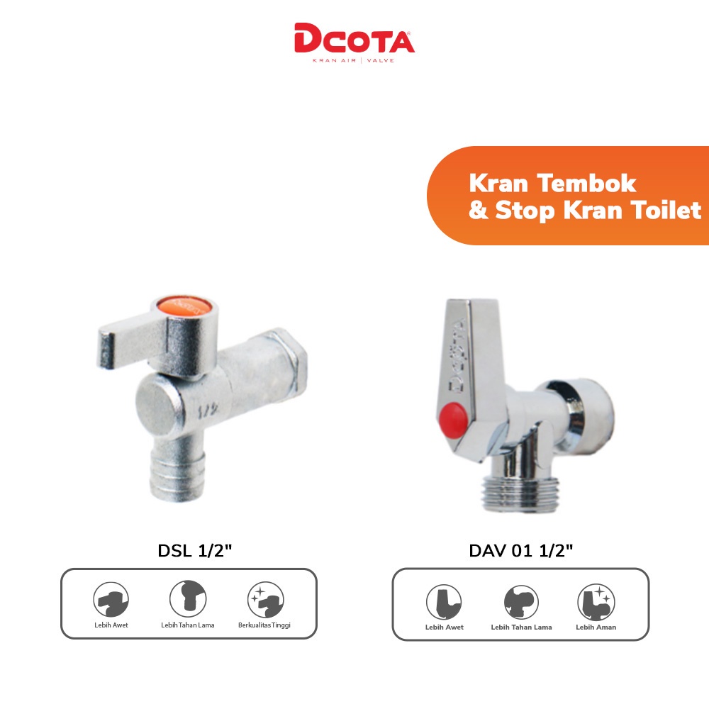 Jual Dcota Kran Air Tembok Taman Dsl Dcota Stop Kran Toilet