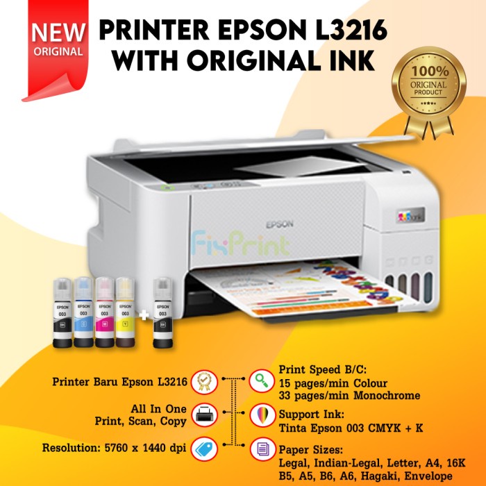 Jual Printer Epson Ink Tank Ecotank L3110 All In One Pengganti Epson L360 Star Shopee Indonesia 6720