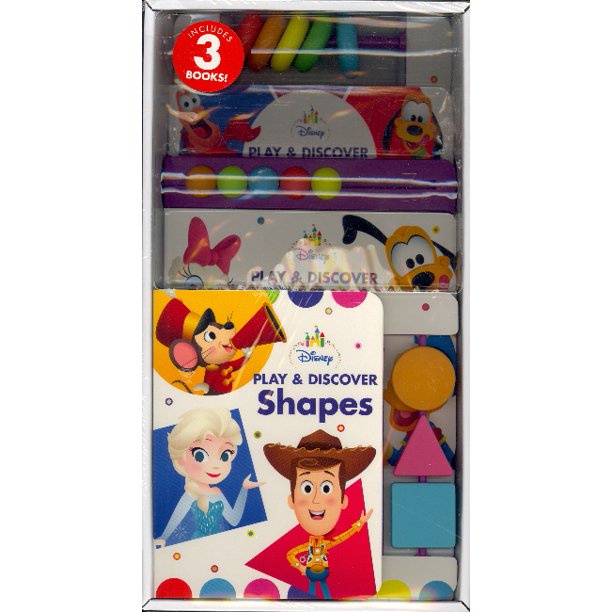 Jual Disney Play & Discover Shapes Shapes & Numbers Set Includes 3 ...
