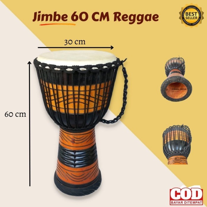 Jual Jimbe - Best New Alat Musik Jimbe Reggae Dewasa Jumbo Ukuran 60 Cm ...