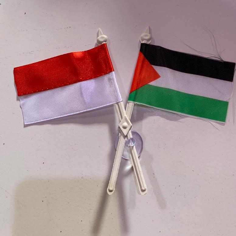 Jual Diskon Sepasang Bendera Palestina - Indonesia Bendera Ceplok Kaca ...