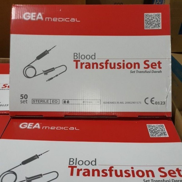 Jual 1BOX isi 50PCS - Blood Transfusion Set GEA - Transfusi Darah -CTT ...