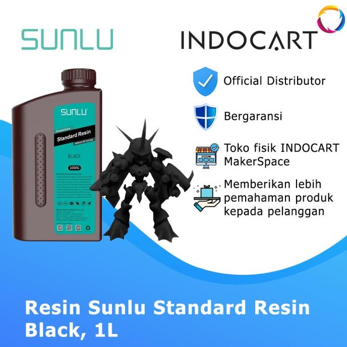 Jual Indocart Tinta Resin 3D Printer Sunlu Standart Resin 1Kg Kode 1266 ...