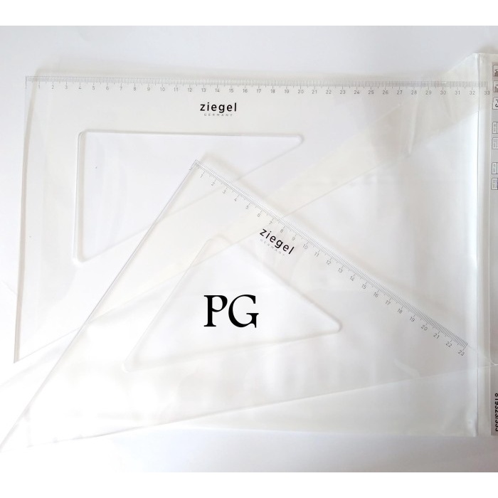 Jual Sarila Rotring Ziegel Ruler / Segitiga Besar No 12 Set 23Cm/33Cm ...