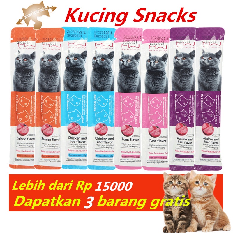 Jual Makanan Basah Kucing Creamy Treats Kucing Cemilan Kucing Penggemuk ...