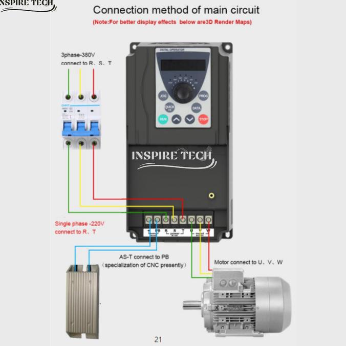 Jual INVERTER 3 phase input To 380 V 3 phase output 380 V Drive ...