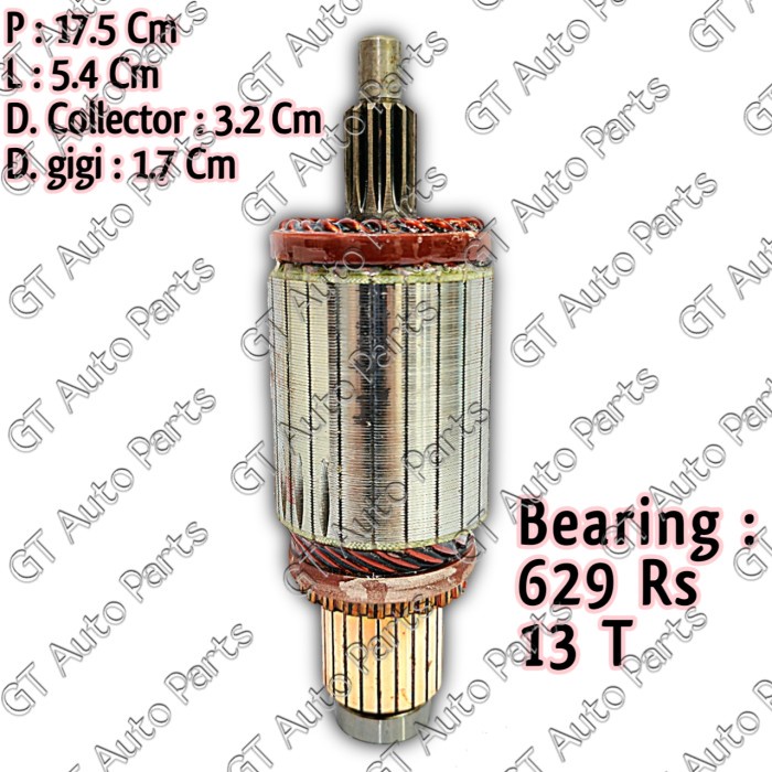 Jual ARMATURE STARTER (ANGKER) FUSO GANZO 24V ORIGINAL Shopee Indonesia