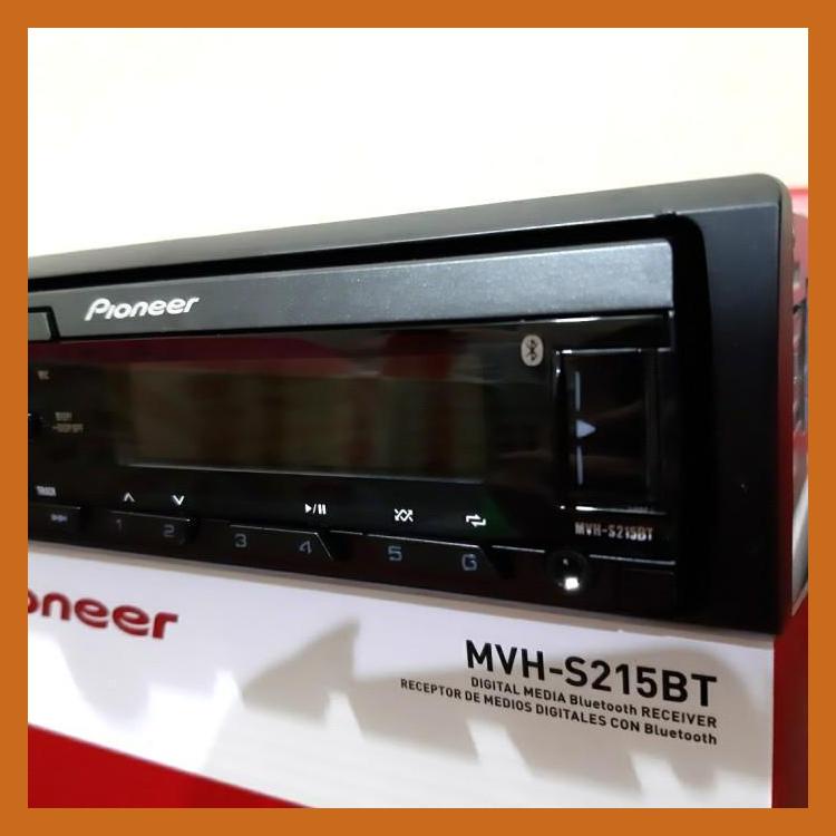 Jual TAPE HEAD UNIT SINGLE DIN PIONEER MVHS215BT BLUETOOTH USB AUX