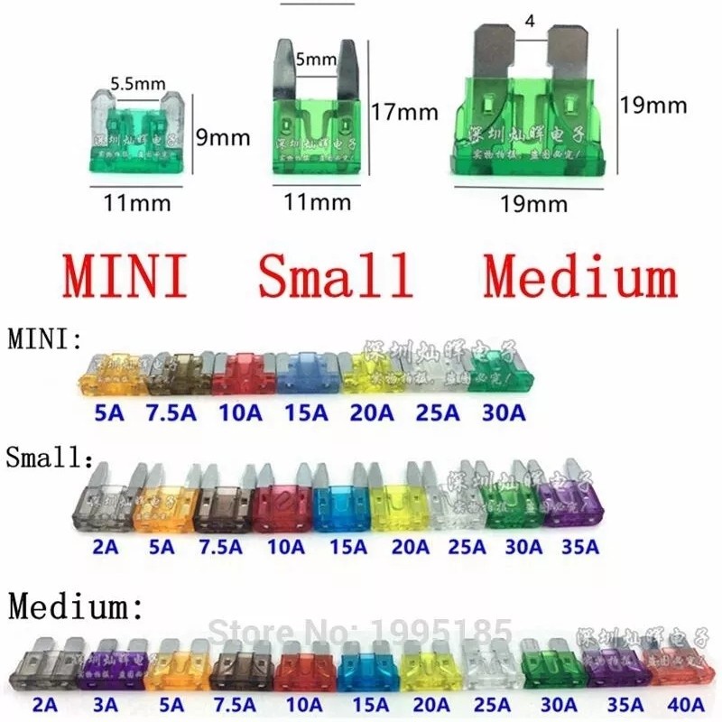 Jual Skring sekring sikring tancap fuse mini kecil mobil 8A; 10A; 16A ...