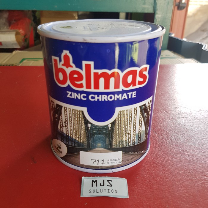 Jual Zinc Chromate Belmas 1 Kg Kilo Meni Besi Cat Dasar Anti Karat Shopee Indonesia 2191