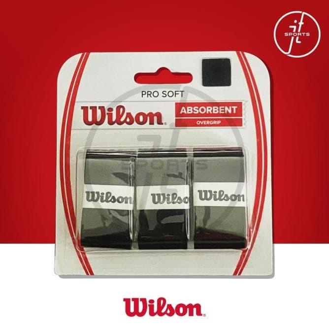 Jual Overgrip Raket Tenis Tennis Wilson Pro Soft Racket Grip Black ...