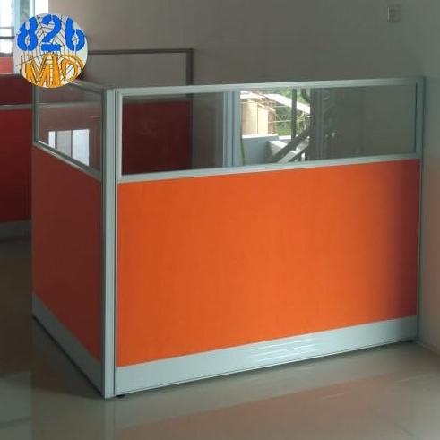 Jual Partisi kantor L shape sekat partisi pembatas meja kerja | Shopee ...