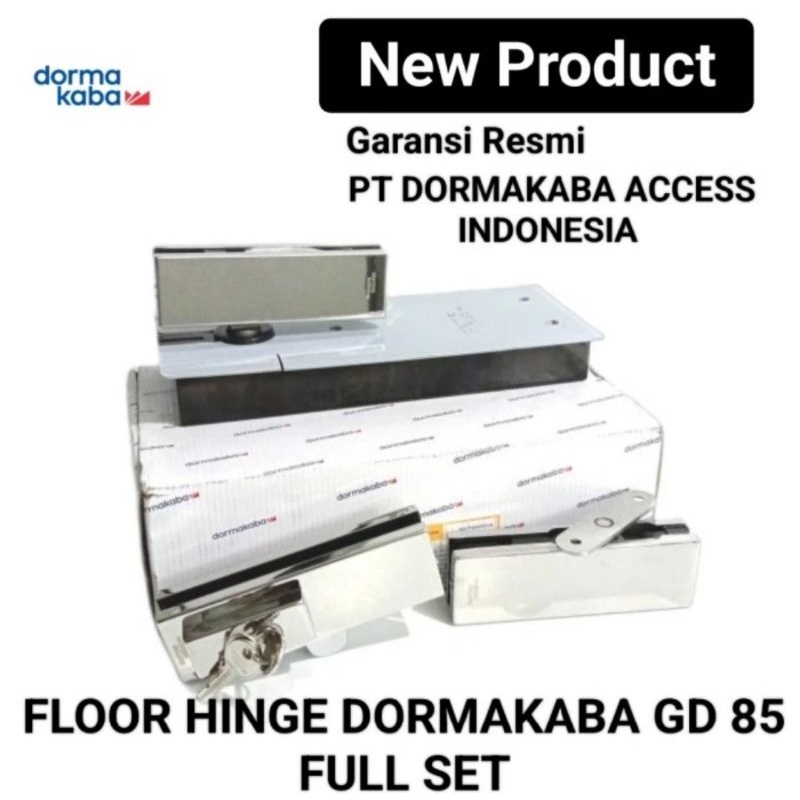 Jual Paket Komplit Floor Hinge Dormakaba GD 85+Patch Fitting Dorma Kaba