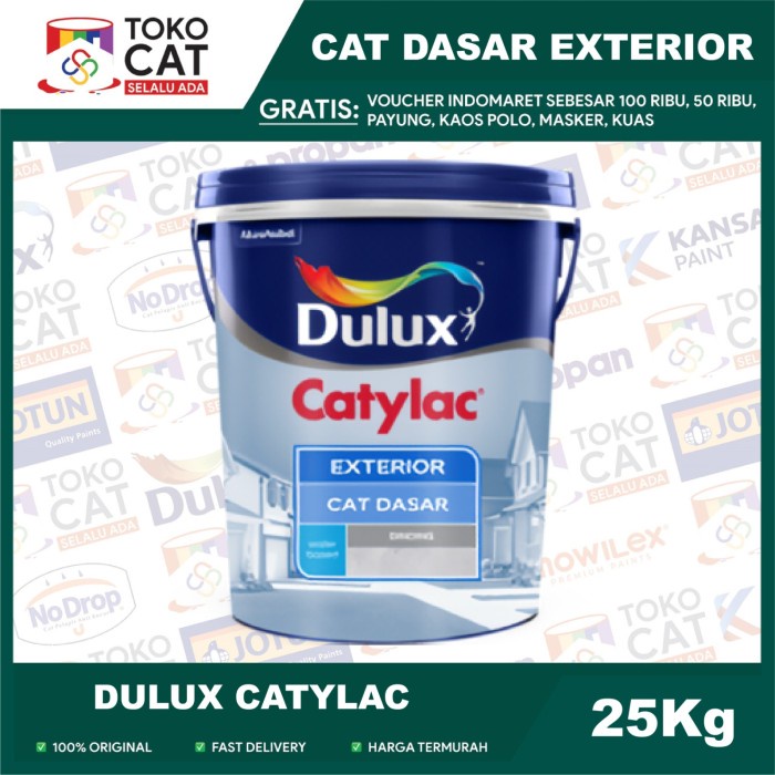 Jual Cat Dasar Tembok Luar Primer Dulux Catylac Exterior 21 Kg Pail Cat Dasar Tembok Eksterior 5427