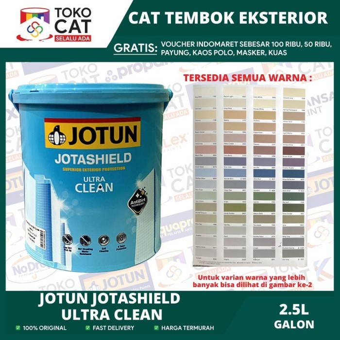 Jual Cat Tembok Eksterior Anti Noda Jotun Jotashield Ultra Clean White 25 Liter Galon Cat 7259