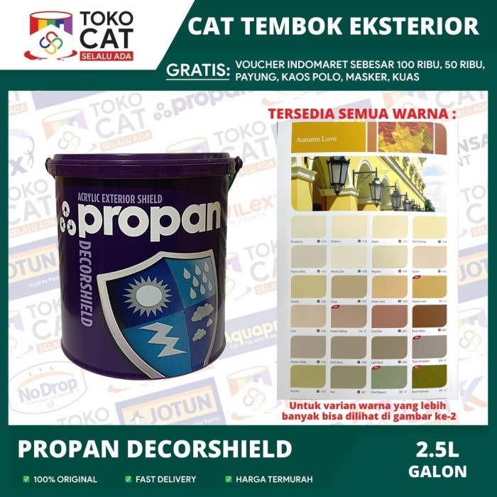 Jual Cat Tembok Luar Propan Decorshield Tinting Bisa Request Warna 25 Liter Galon Cat 9357