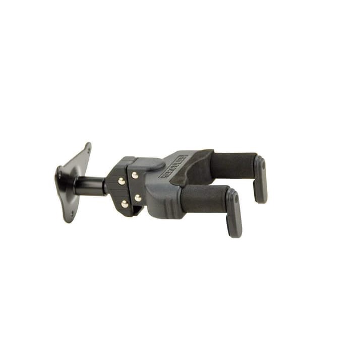 Hercules GSP39SB AutoGrip Guitar Hanger - Short Slat Wall Mount, AutoSwivel Yoke, Foam Padding For Guitar & Bass