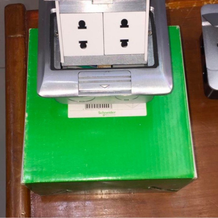 Jual New Ori Schneider Stop Kontak Lantai Universal 2Pin E227F_Abe ...