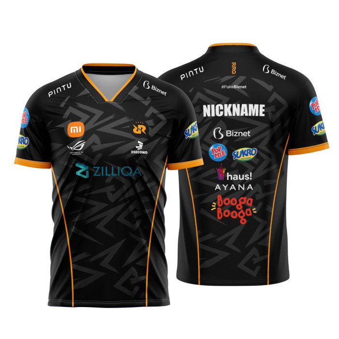 Jual Jersey Kaos Gaming Rrq 2023 Free Custom Nickname | Shopee Indonesia