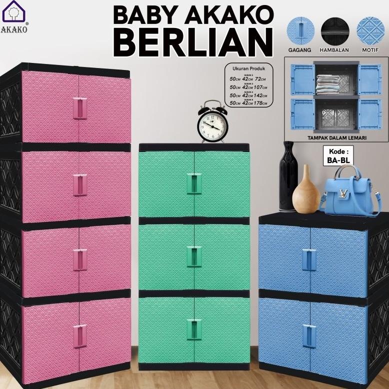 Jual Terbaru Akako Full Garansi Promo Terbatas Lemari Akako Kaca Bilpin Jumbo Baby Pakaian