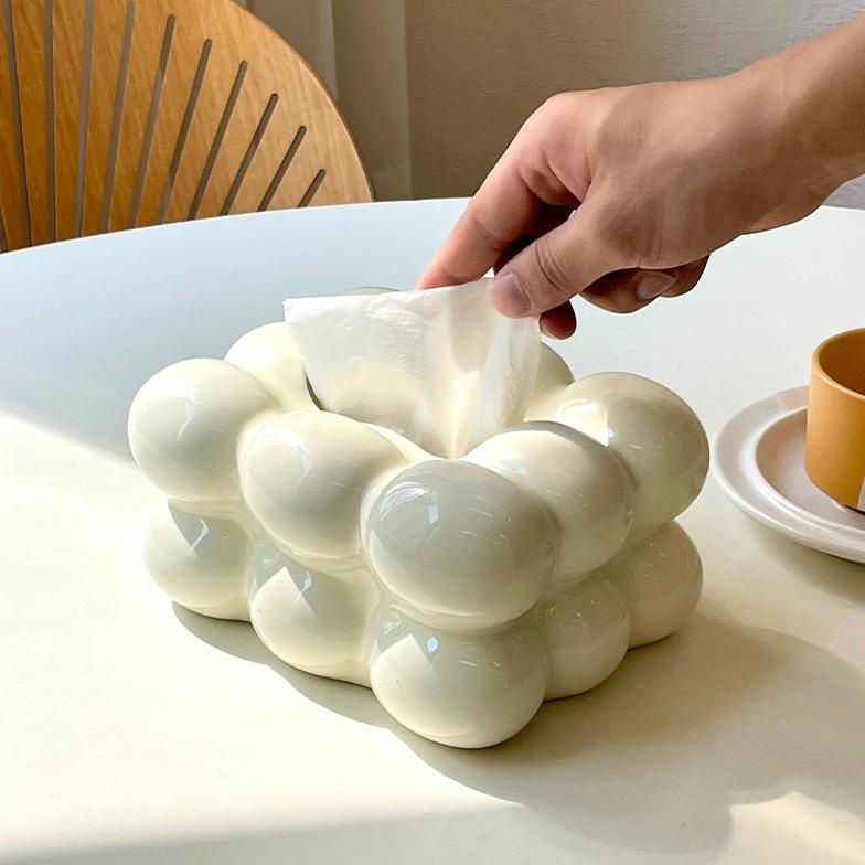 Jual Promo! Kotak Tisu / Kotak Laci Marshmallow / Kotak Tisu Keramik