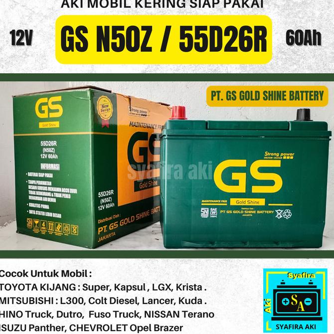 Jual Jual | Harga Promo Aki Mobil Colt Diesel, Elf, Dyna, Fuso N50Z