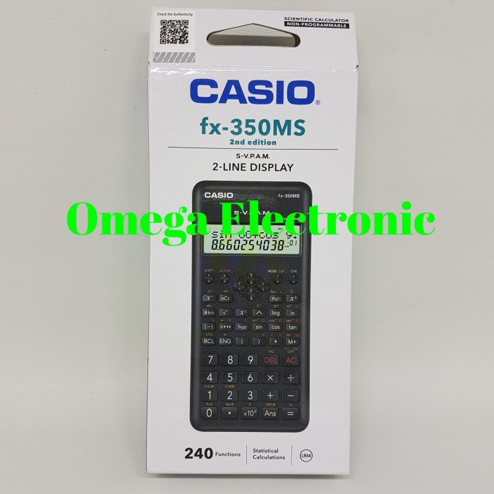 Jual CASIO FX350MS 2ND EDITION KALKULATOR ILMIAH SCIENTIFIC