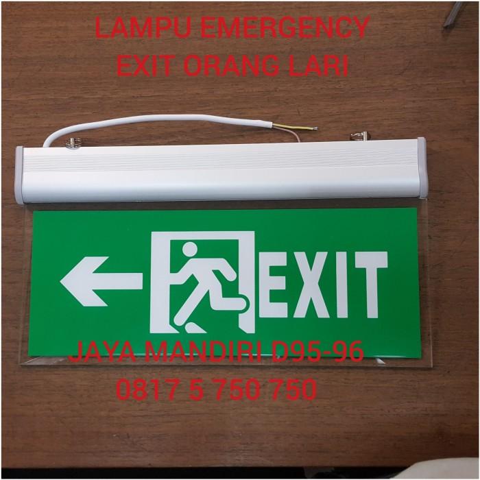 Jual LAMPU LED EXIT SIGN LAMPU EMERGENCY EXIT 2 SISI LAMPU DARURAT ...