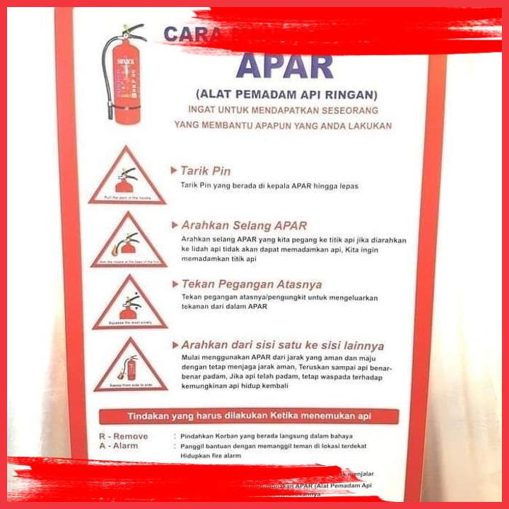 Jual Sai Sign Stiker Cara Menggunakan Apar Sticker Cara Pakai Apar