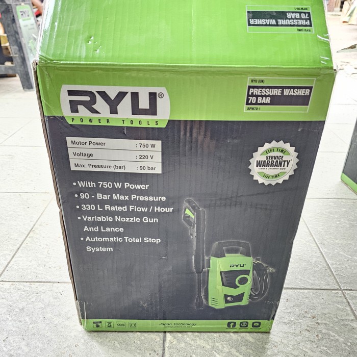 Jual Mesin jet steam / pressure washer RPW 70-1 ryu | Shopee Indonesia