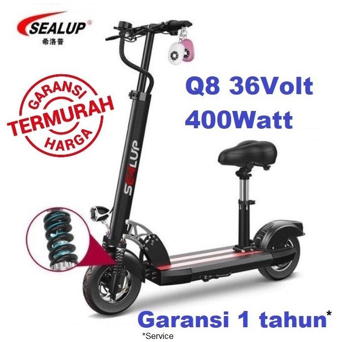 Jual PROMO SCOOTER Skuter Otopet Listrik SEALUP Q8 36v 400w Roda 10 ...