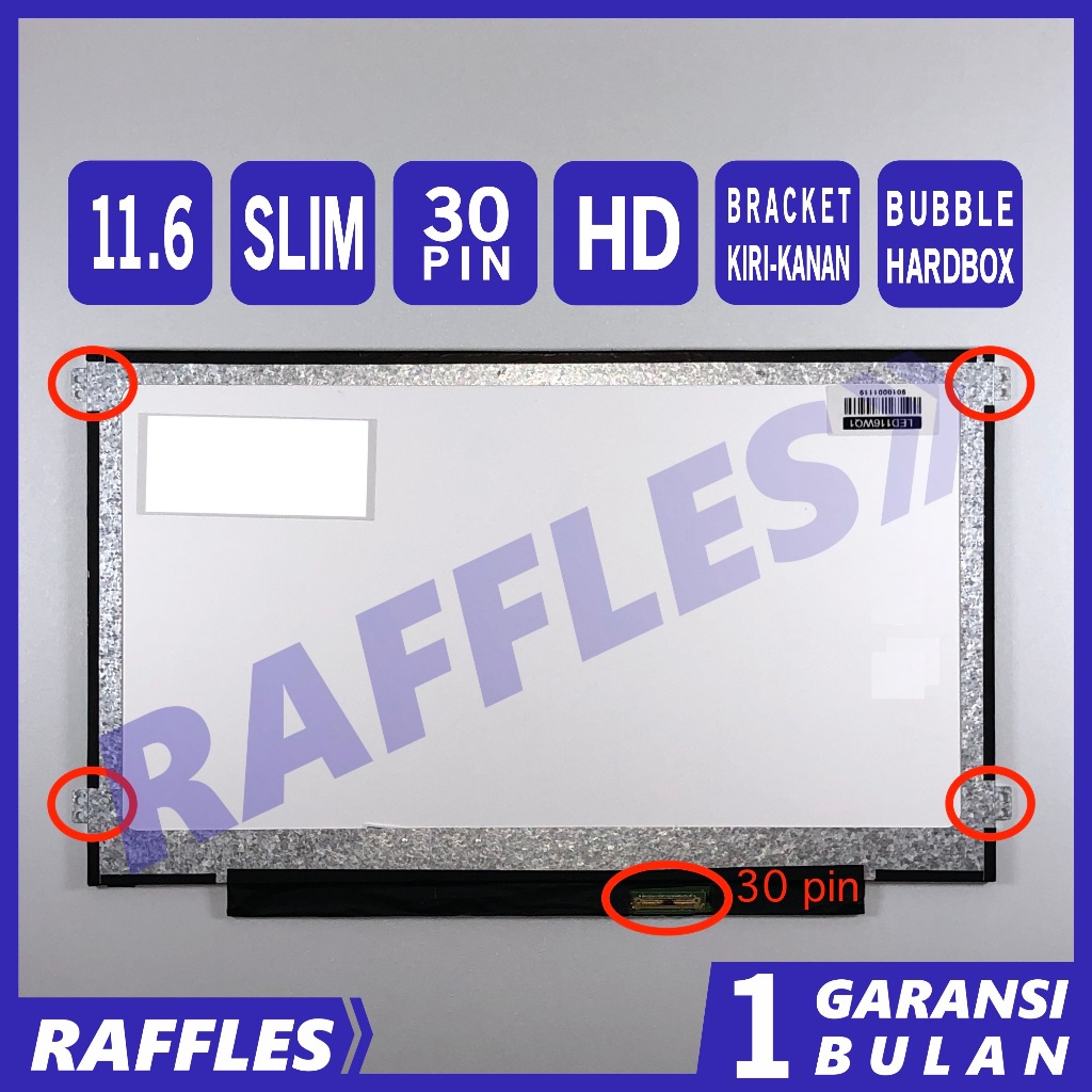 Dalle écran LCD LED 11.6 Pouces Pour Acer Aspire ES1-111M-C3KJ, HD Mat, 30 Pins 20mm