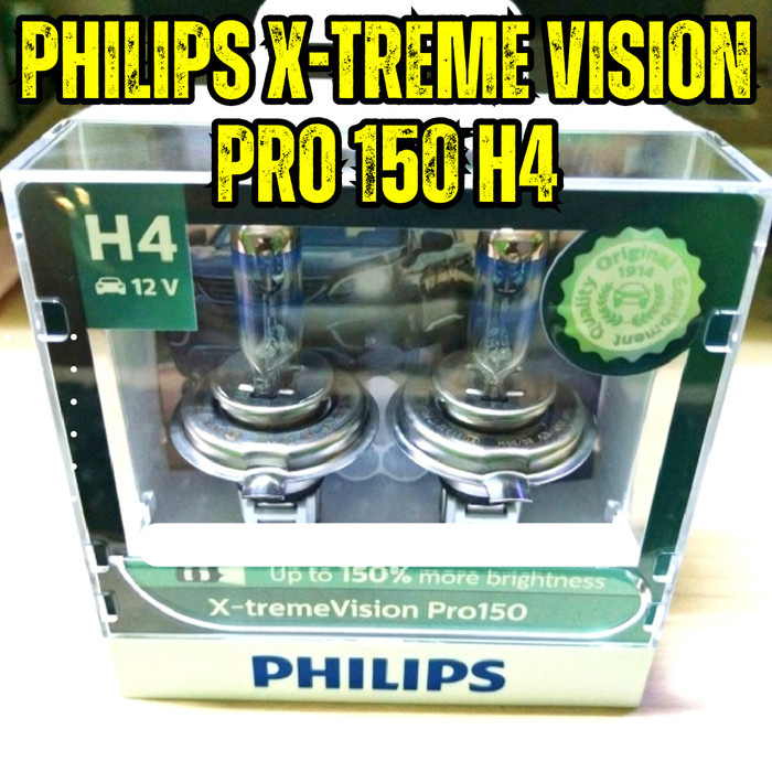 Jual Philips X-Treme Vision Plus H4 60/55W - Lampu Mobil Terang Xtreme ...