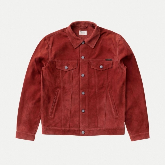 Jual New Robby Suede Jacket Poppy Red Diskon | Shopee Indonesia