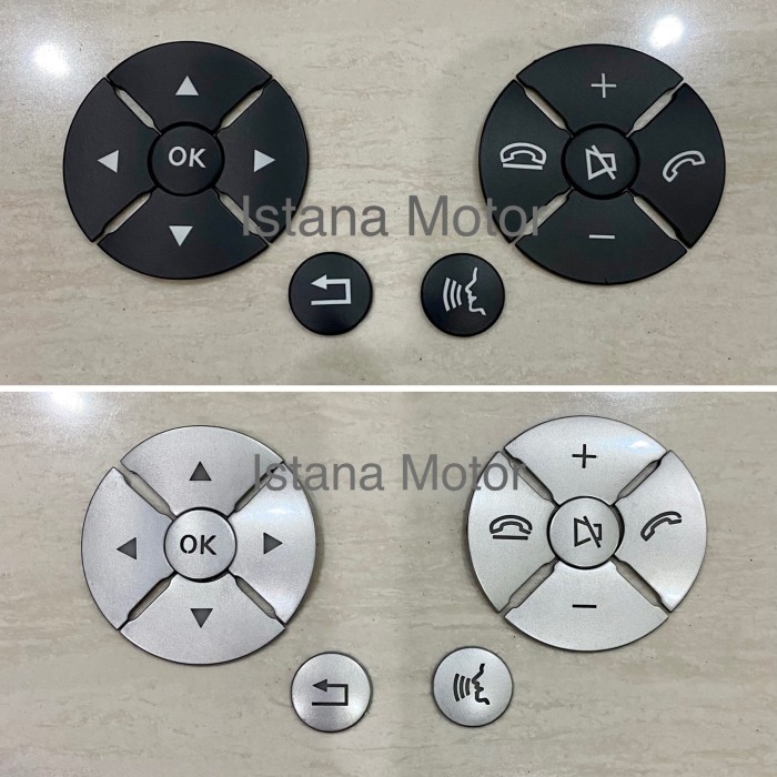 Jual Jual!! Sticker sticker setir Mercedes w204 w212 silver plat ...