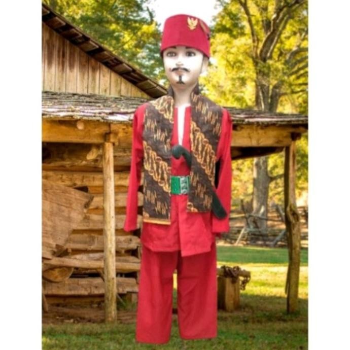 Jual komplet baju pangsi betawi dewasa pakaian adat pria GT | Shopee