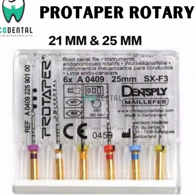 Jual Dentsply Protaper Rotary Files 21/25mm Endo Motor Engine File NiTi