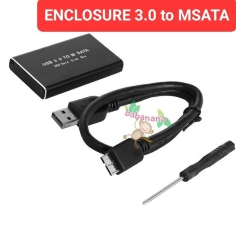 Jual Promo Tahun Baru Msata Ssd To Usb 3.0 Enclosure M.Sata Adapter ...