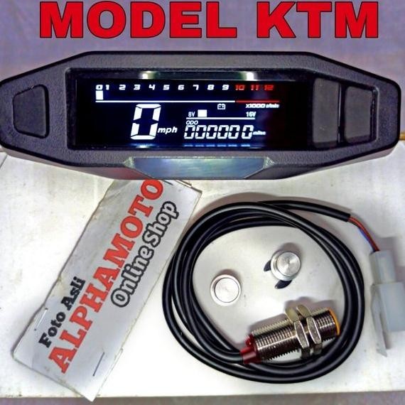 Jual Spidometer Rpm Model Ktm Digital Spido Cb Megapro Tiger Gl Pro