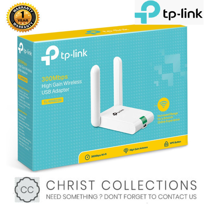 Jual TP-LINK TL-WN822N 300MBPS HIGH GAIN WIRELESS USB ADAPTER WIFI ...