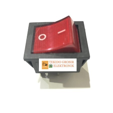 Jual Rocker Power Switch Kotak 4-Kaki Lampu Saklar 4P 4 Pin Merah ...