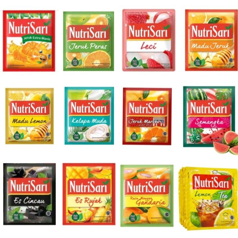 Jual Nutrisari All Varian 10 sachet 14gr | Shopee Indonesia