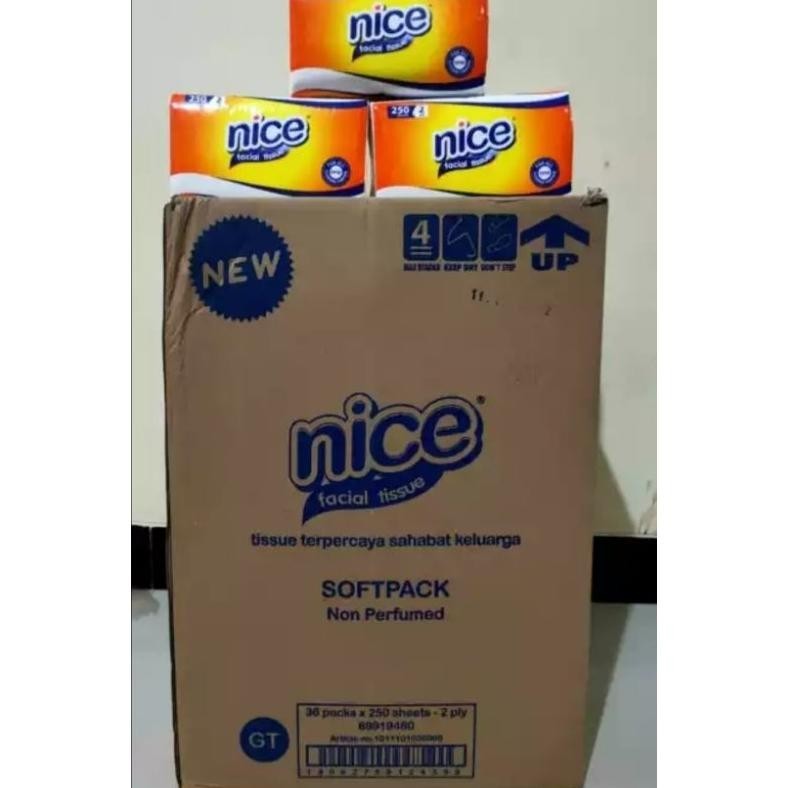 Jual Tissue NICE 250 sheet isi 36 pcs (1 KARTON) | Shopee Indonesia