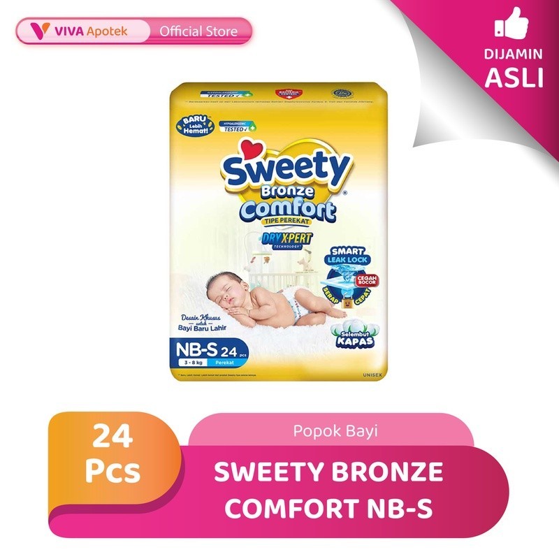 Jual Sweety Bronze Comfort NB-S (24 Pcs) | Shopee Indonesia