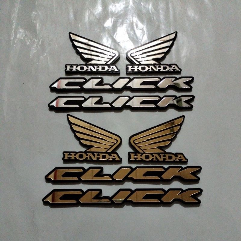 Jual Emblem CLICK Akrilik 3D ( 1 Set ) | Shopee Indonesia