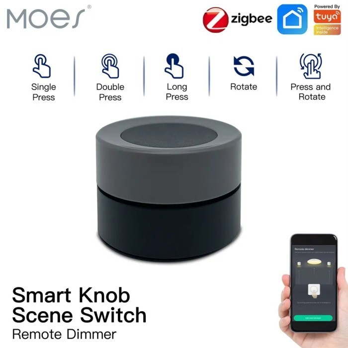 Jual Tuya ZigBee Smart KNOB Switch Wireless Scene Switch Button ...
